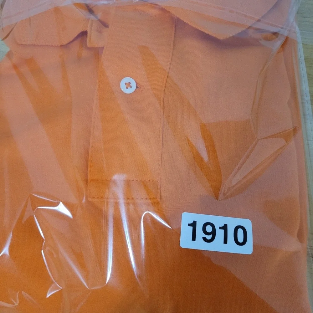 Polo by Ralph Lauren‎ Mens L Orange Polo Shirt Short Sleeve Cotton